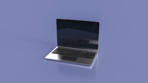 The Notebook on Blue Background for Business Concept 3d Rendering