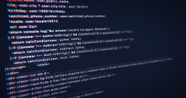 The process of writing digital code by a programmer in a programming language Making