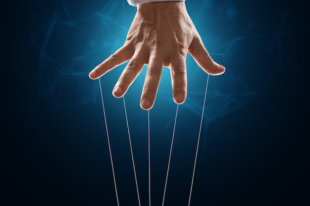 The puppeteer's Hand is large.