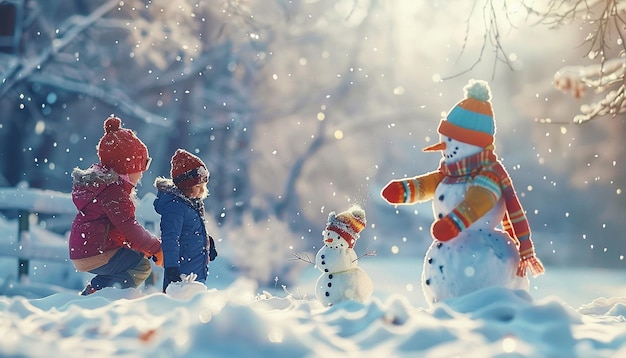 the snowman is a popular activity for children