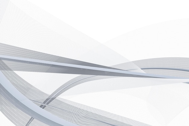 The transparent waving lines element backgrounds 3d rendering