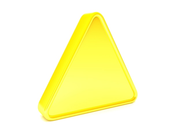 triangle surround yellow sign