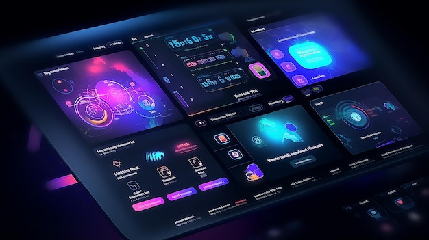 ui ux design template ai generated image