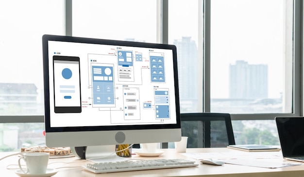 UX UI designproces for moderne mobilapplikation og website