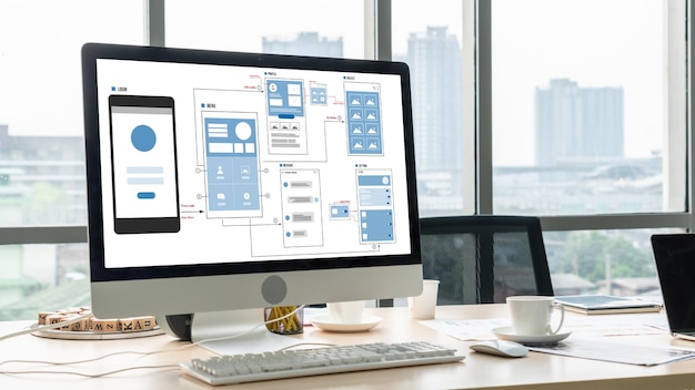 UX UI designproces for moderne mobilapplikation og website