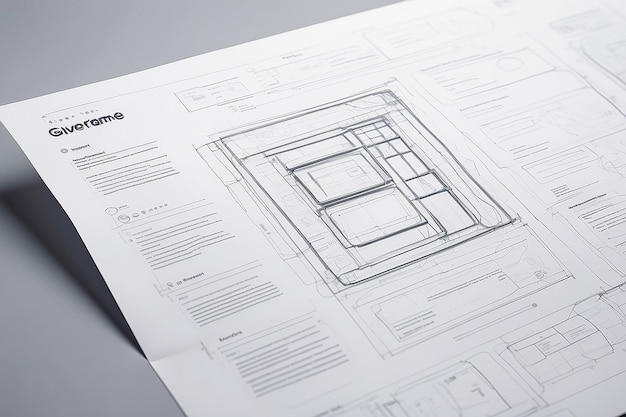 UX website design wireframe Sketch prototype framework layout future design project Generative AI