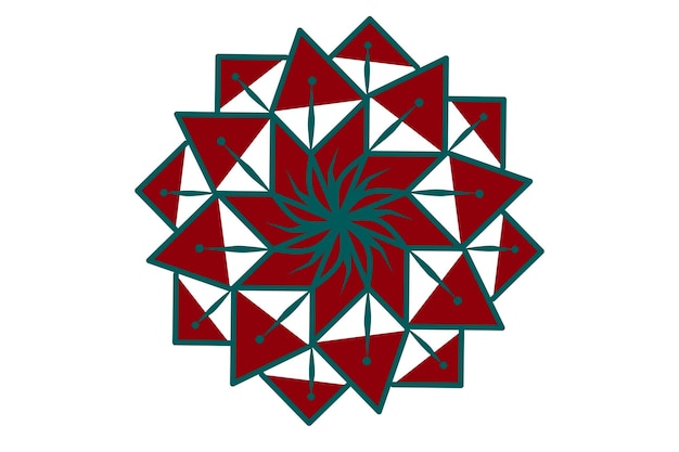 Vackra islamiska mandalas som är cirkeldekorationer för dig