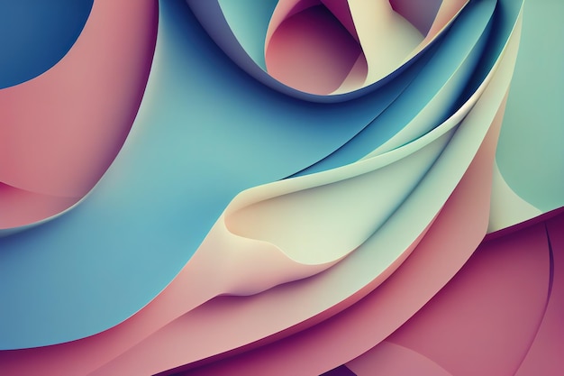 Vector abstract background in rainbow spectrum full color colors 3d render Raster illustration