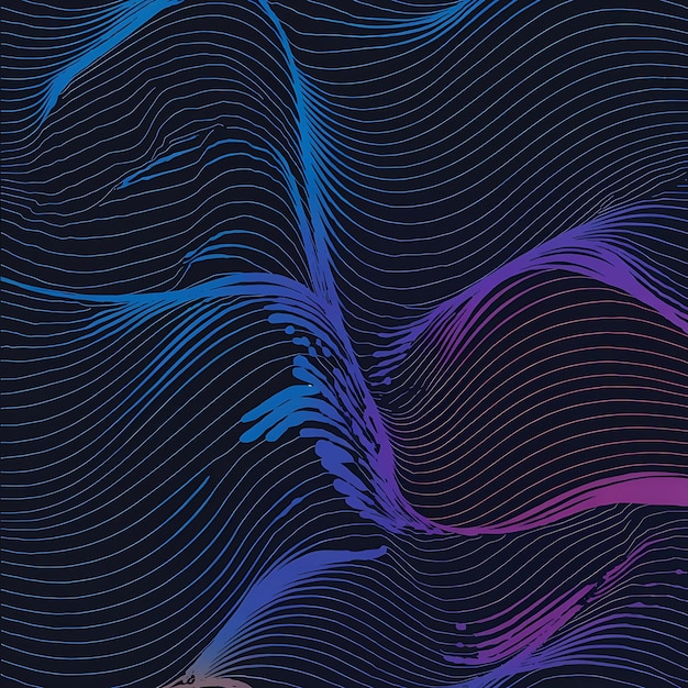 vector abstract seamless wave pattern