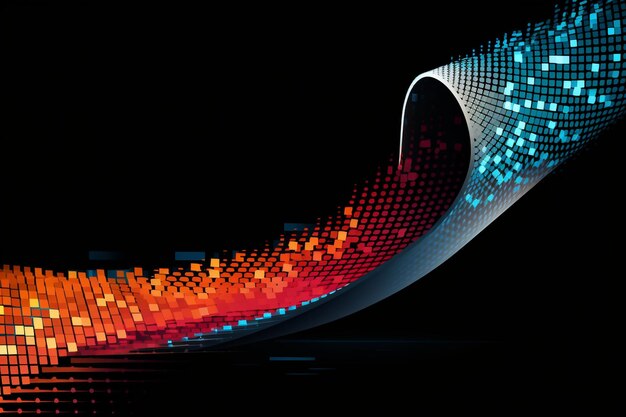 vector diagonal shape with slide halftone background