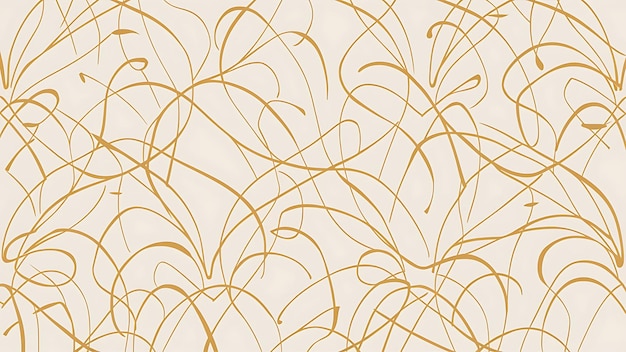 vector seamless pattern with elegant simple lines gold on white background fine art print