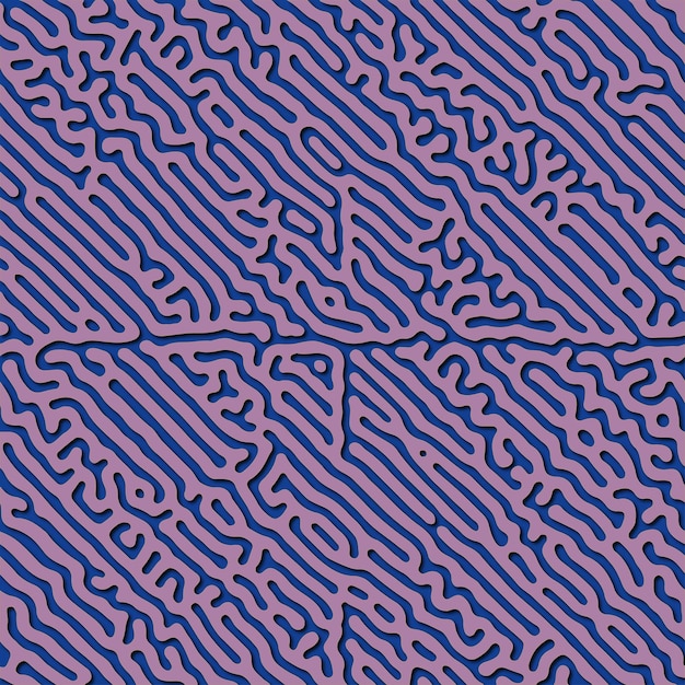 Vektor sömlöst mönster Abstrakt organisk stilren textur med slät naturlig labyrint