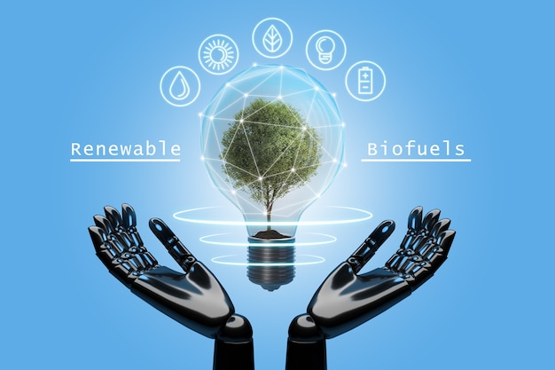 View of bioengineering advance with robotic hands