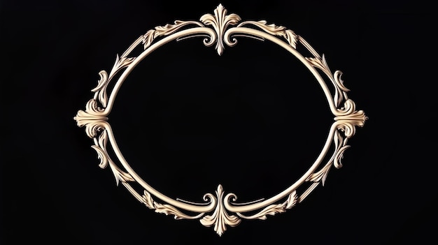vintage oval round photo