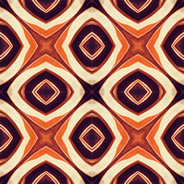 Vintage tile elegant gift wrapping paper template square symmetrical color pattern