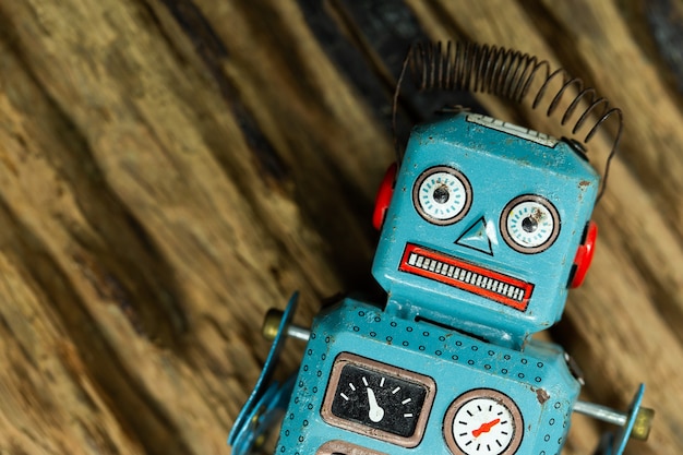 Vintage tin toy robot