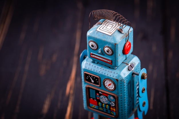 vintage tin toy robot