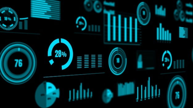 Visionært dashboard til analyse af finansielle data