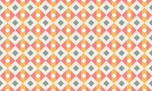 Warm Golden Yellow Geometric Shapes Seamless Pattern for Wallpaper Background