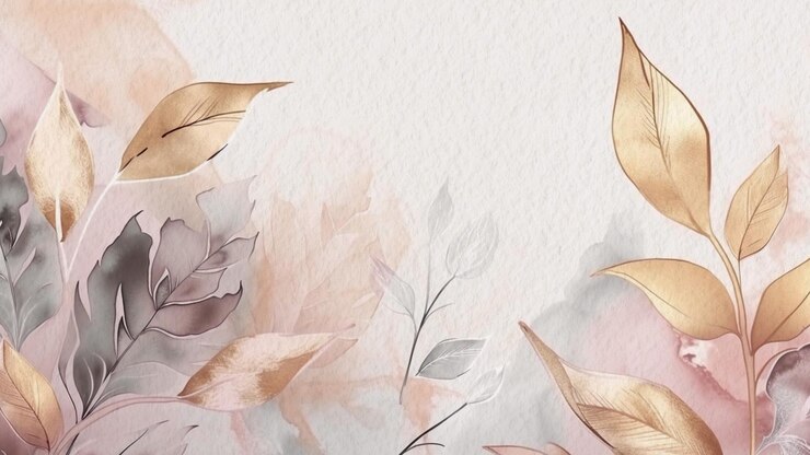 Bild watercolor flowers on a pink background