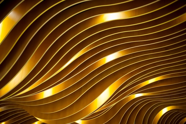 Wavy texture golden color