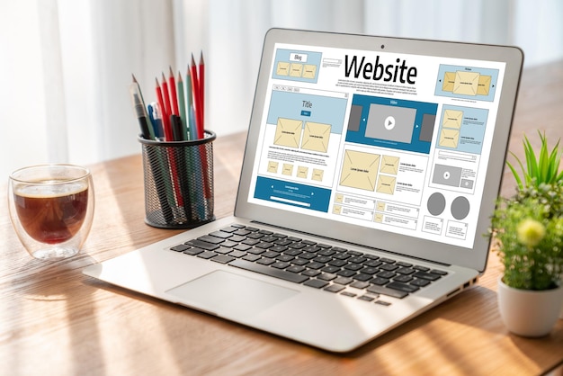 Websitedesignsoftware giver en velsiddende skabelon til online detailhandel