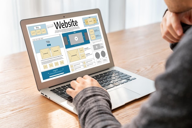 Websitedesignsoftware giver en velsiddende skabelon til online detailhandel