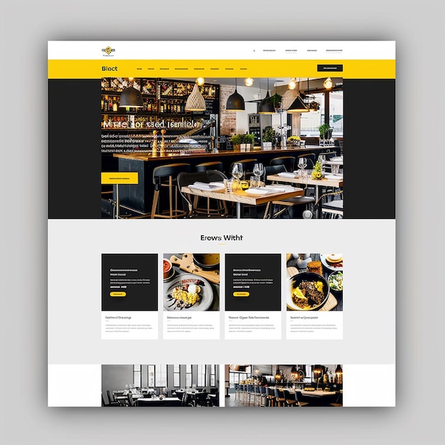 Websitelandingsside for restaurant