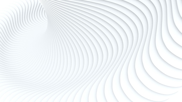 White abstract background with waves Creative Architectural Concept