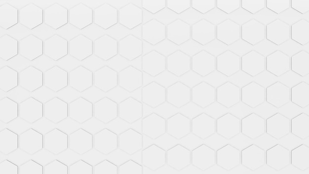 White abstract background With white Hexagone Shape