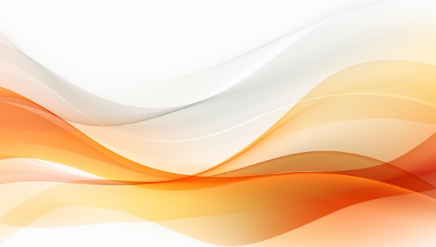 white and orange wavy abstract background