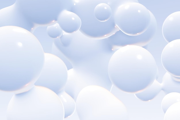 white clean metaball background for web design