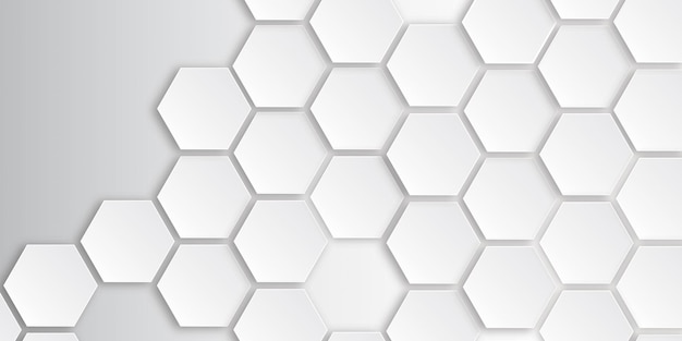 white hexagons abstract background wallpaper