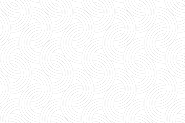 White interlaced rounded arc patterned background design element