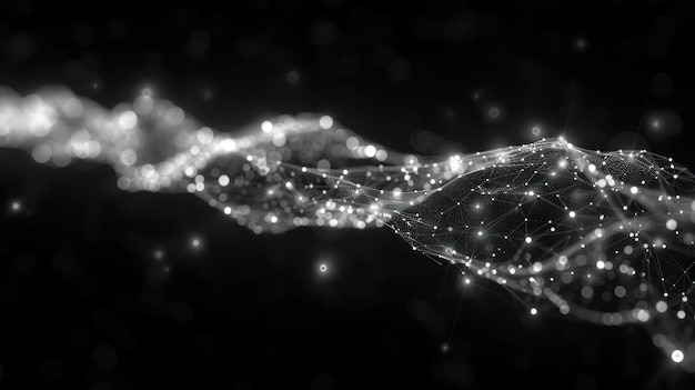 Wireframe background with plexus effect