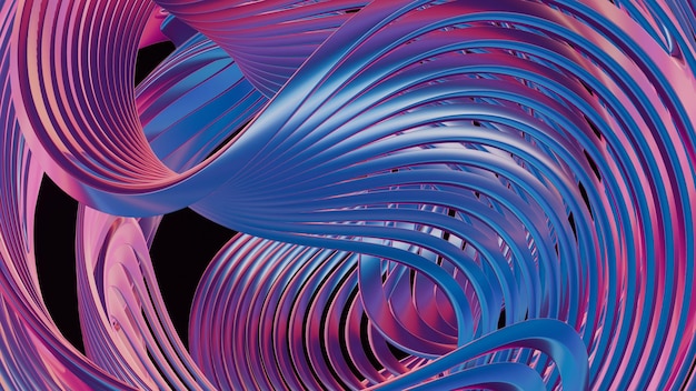 Wonderful 3D background of holographic colors offering a mesmerizing and futuristic visual