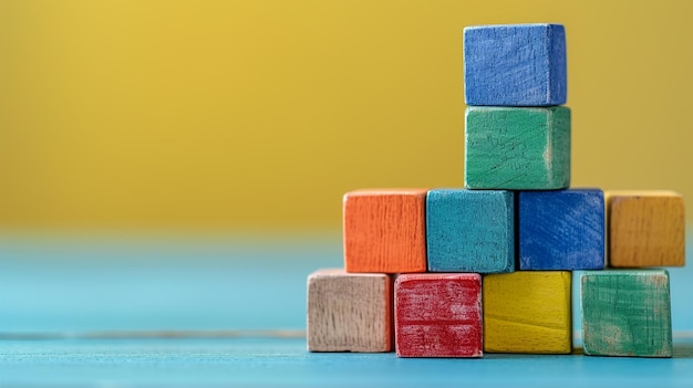 xaa modern and clean image of a single wellarranged stack of interconnected building blocks