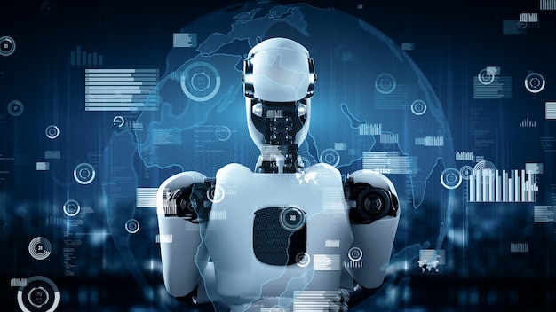 Xai future financial technology controll by ai robot huminoid uses machine learning