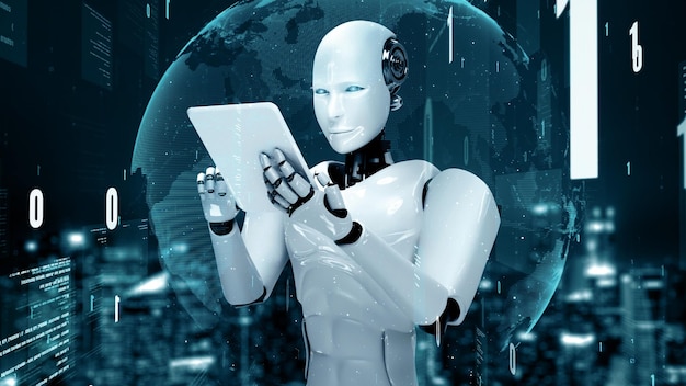 Xai futuristic robot artificial intelligence huminoid ai programming coding
