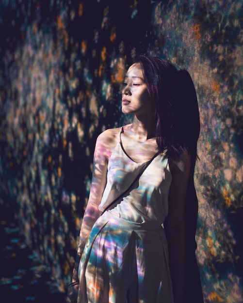 young woman looking away
