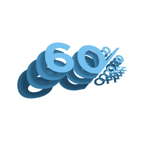 20 Percent Discount Offers Tag with Iron Text Design
