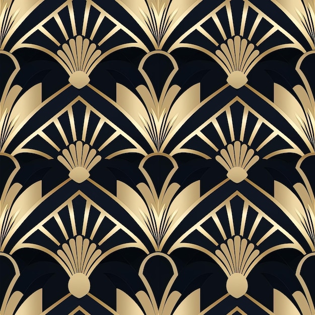 2d art deco flat wallpaper large repeat halfdrop