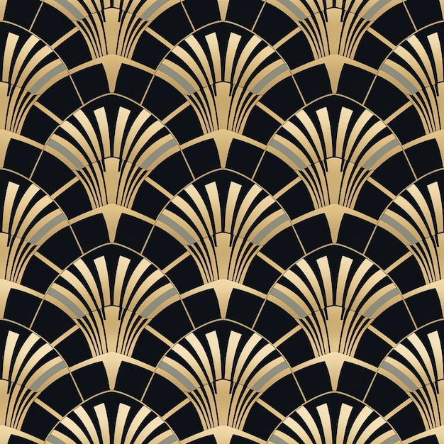 2d art deco flat wallpaper large repeat halfdrop