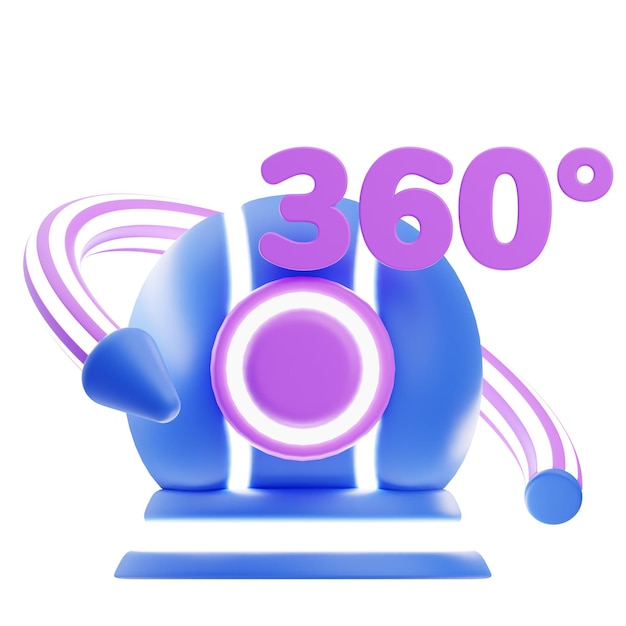 3D 360 Camera Illustration