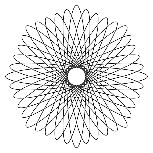 3D abstract black shape transparent png
