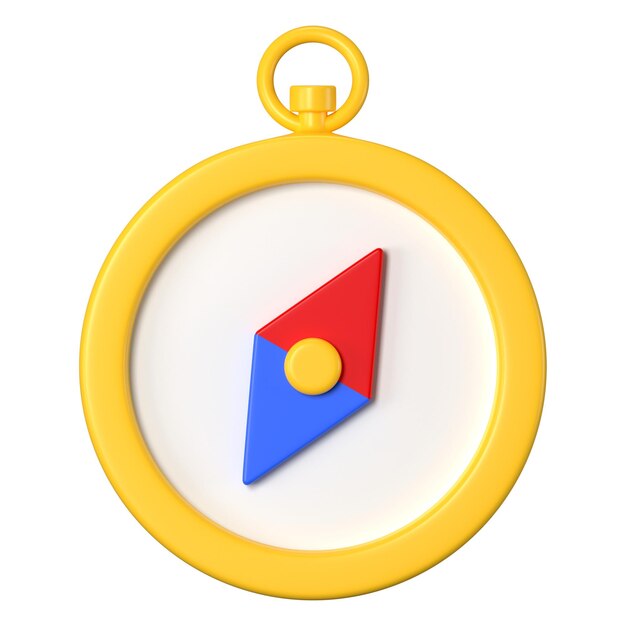3D compass png clipart travel direction symbol on transparent background