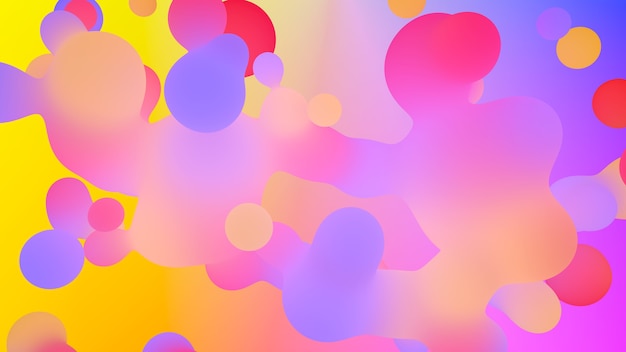 3d render modern abstract background. vivid saturated color palette. simple shapes. background for posters,  banners,  presentations.