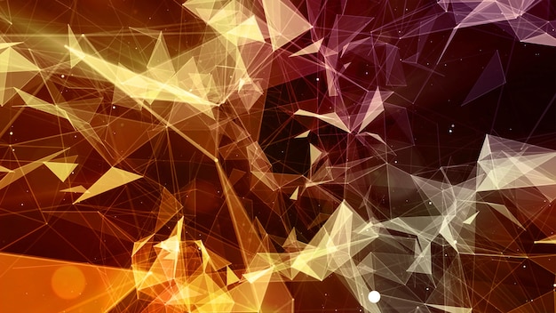 3d rendering abstract background on the basis of plexus