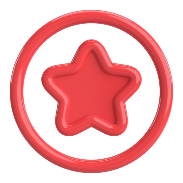 3D star Star icon 3D illustration