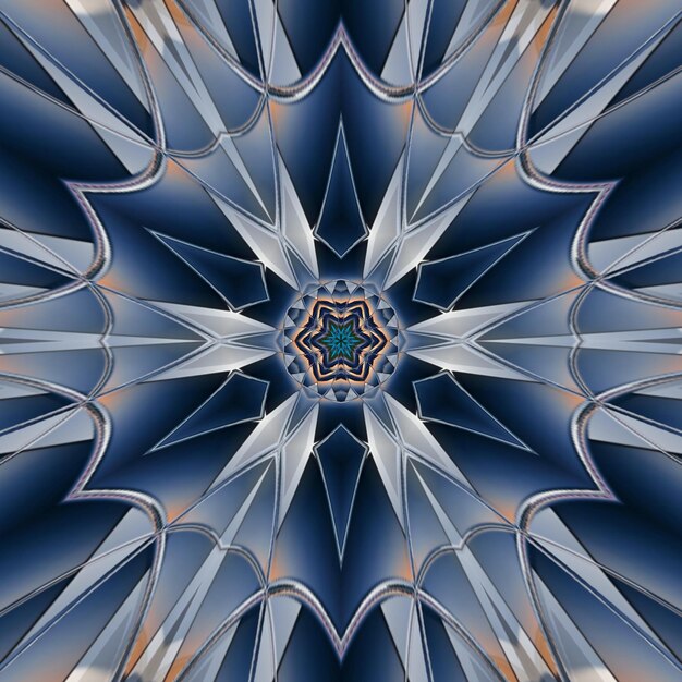 A background with a pattern of stars and the star